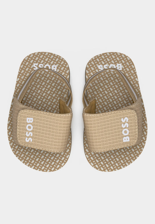 BOSS TODDLER/KID STONE SLIDERS J52820