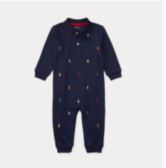 RALPH LAUREN NAVY BABY BOY BABY GROW 70117001