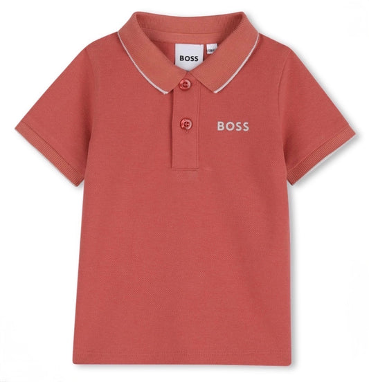 BOSS BABY/TODDLER RASBERRY POLO SHIRT J52713