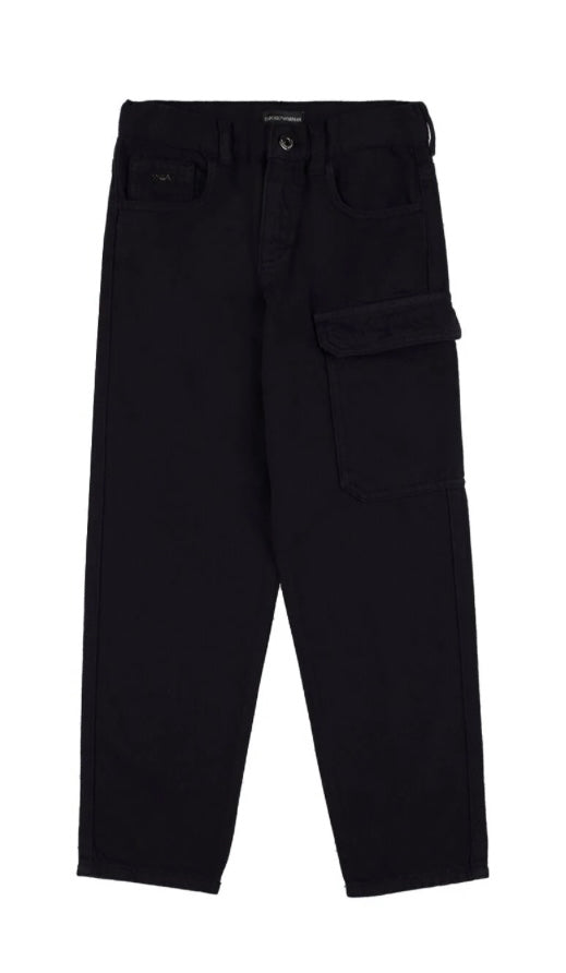 BLACK EMPORIO ARMANI CARGO PANTS