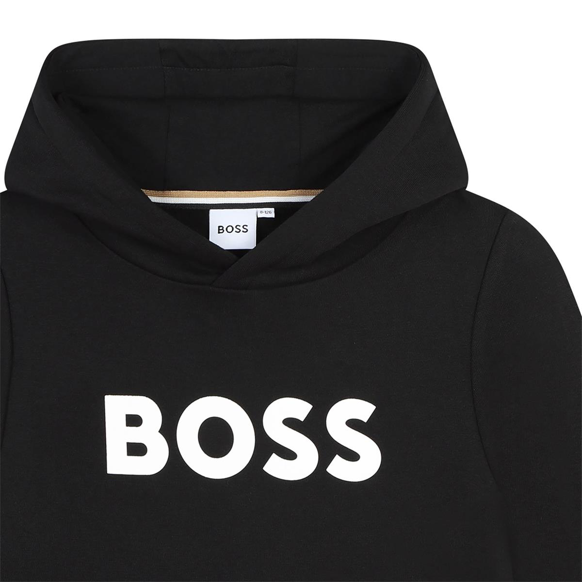 BOSS BOYS BLACK HOODY TRACKSUIT J52351/J52288