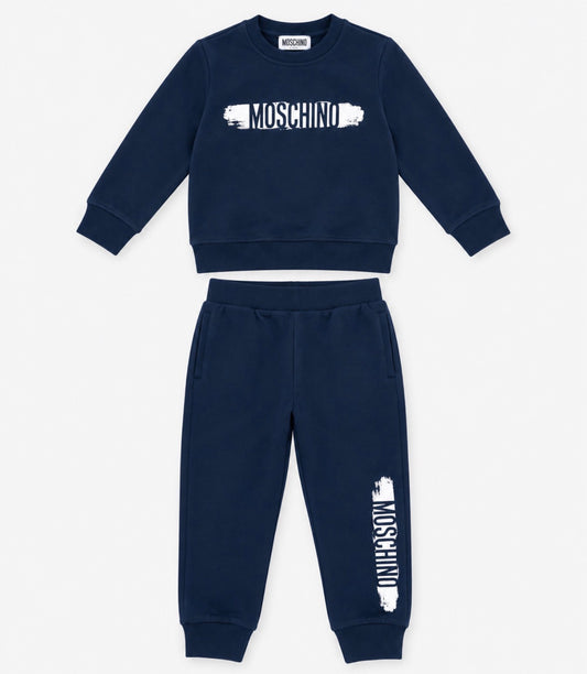 MOSCHINO NAVY BLUE TRACKSUIT HUK04M