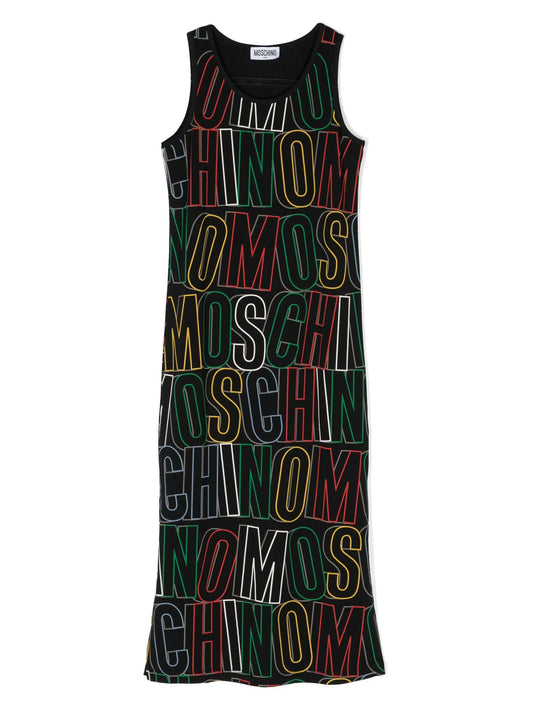 MOSCHINO Girls Black Maxi Dress
