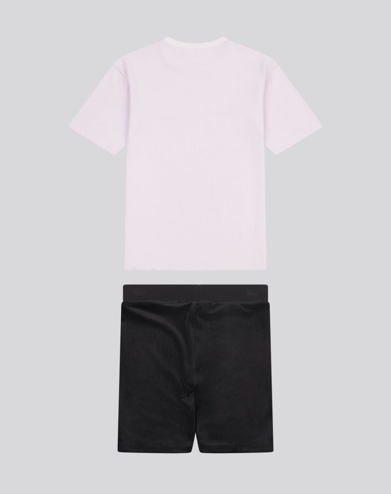 JUICY COUTURE LILAC/WHITE T SHIRT/CYCLE SHORT SET JBX6510