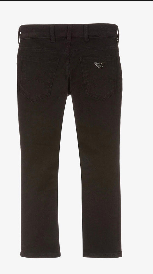 EMPORIO ARMANI BOYS BLACK JEANS