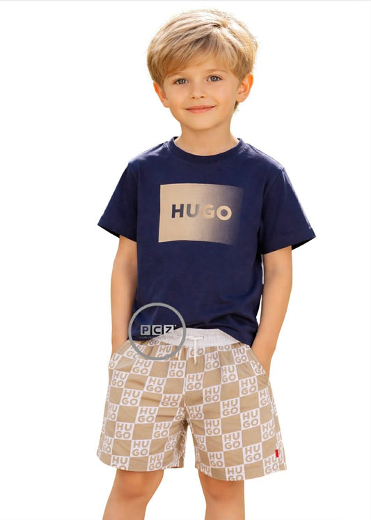 HUGO BOYS NAVY T SHIRT G01019