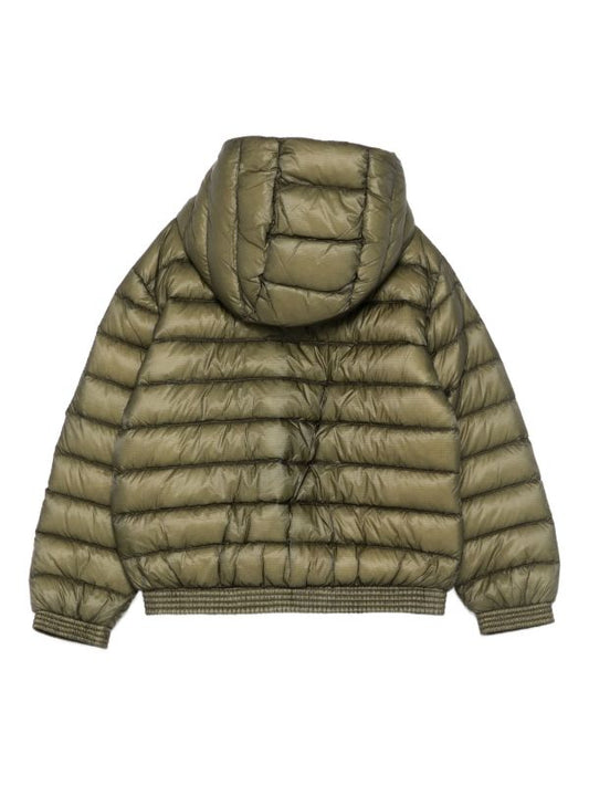 C.P COMPANY BOYS OLIVE GREEN QUILTED JACKET.
