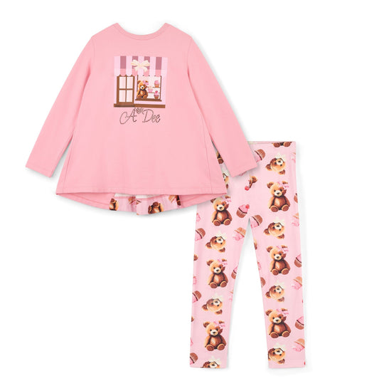 A DEE MISSY PINK CUP CAKE LEGGINGS SET W252509