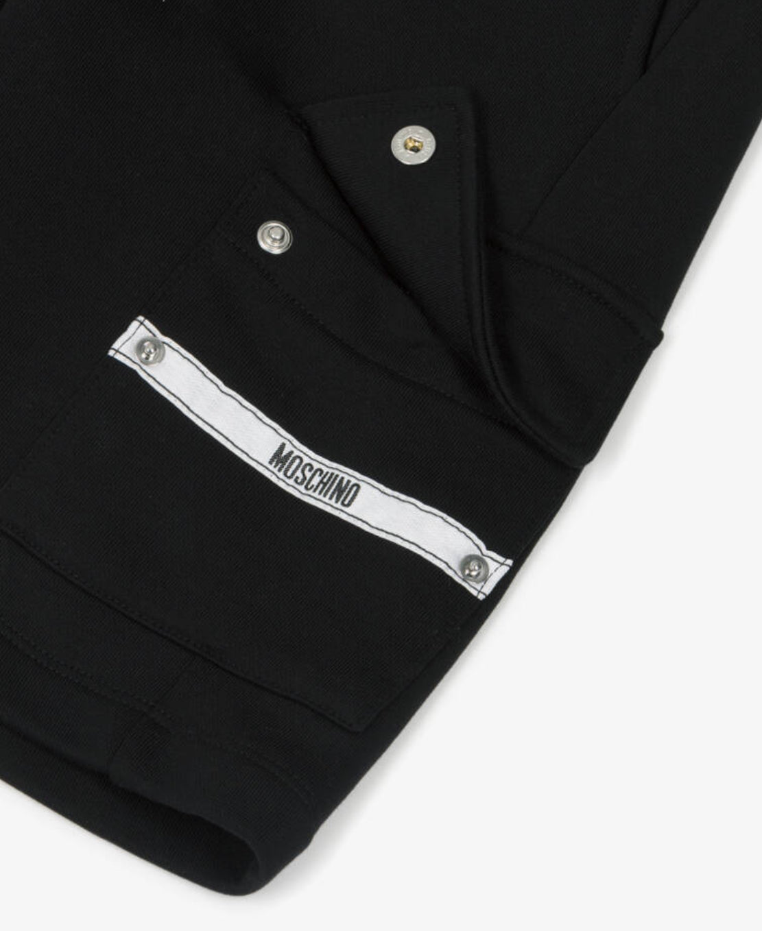 MOSCHINO BOYS BLACK & WHITE SHORTS SET HUM05M/HUQ02O