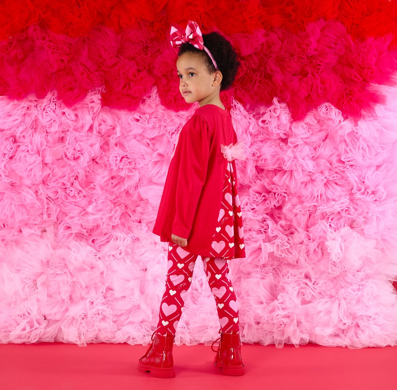 A DEE LOLA RED HEART LEGGINGS SET W251502
