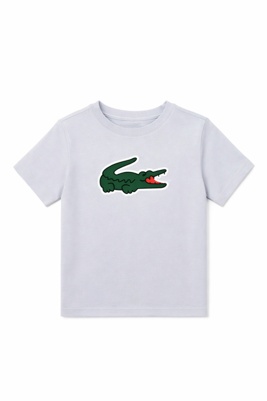 LACOSTE BOYS BLUE ULTRA DRY CROCODILE T SHIRT 947234