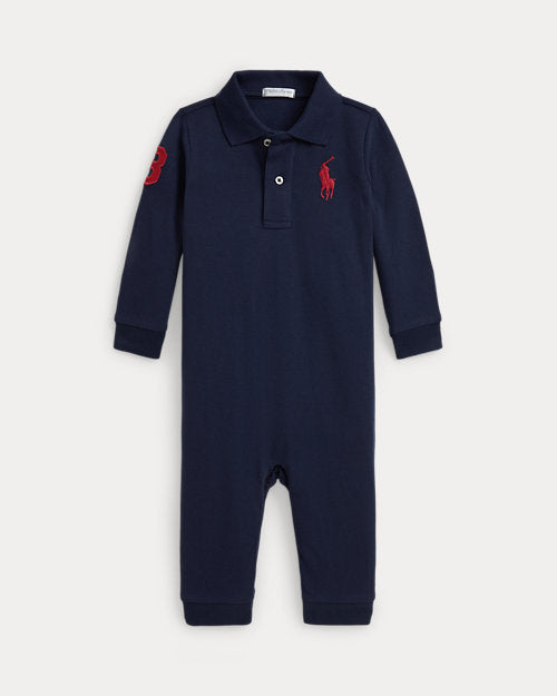 RALPH LAUREN BABY BOY NAVY ALL IN ONE