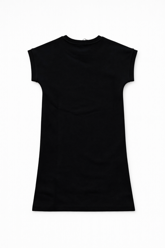MOSCHINO GIRLS BLACK DRESS HBV0EA