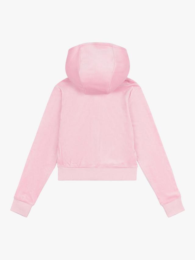 JUICY COUTURE GIRLS PINK VELOUR HOODIE & SHORTS SET JBX6358/JBX6505
