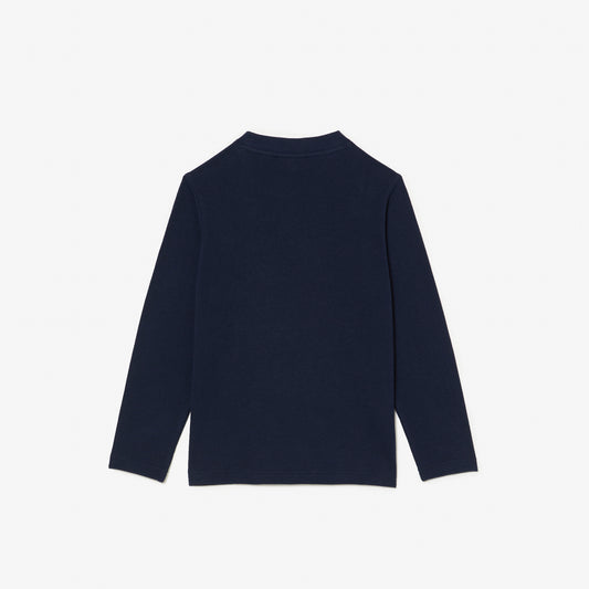 LACOSTE NAVY LONG SLEEVE T SHIRT
