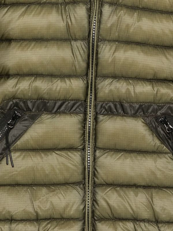 C.P COMPANY BOYS OLIVE GREEN QUILTED JACKET.