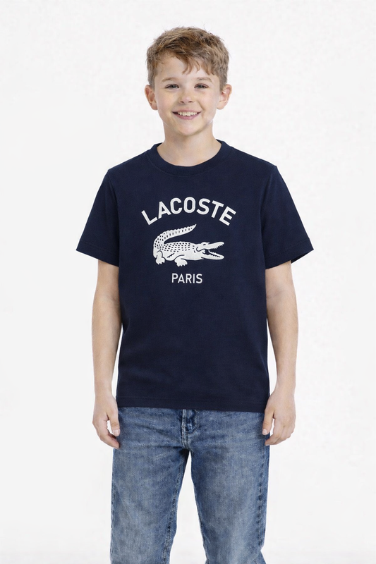LACOSTE NAVY CROCODILE T SHIRT TJ3003