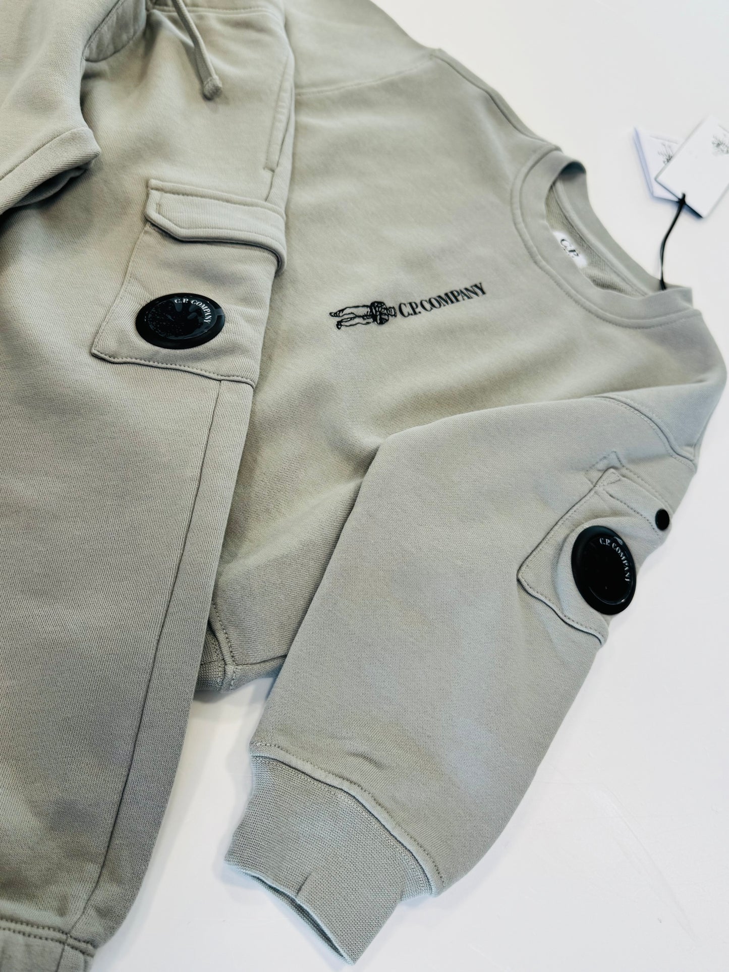 C.P Company Lens Tracksuit in Flint Grey CUK009