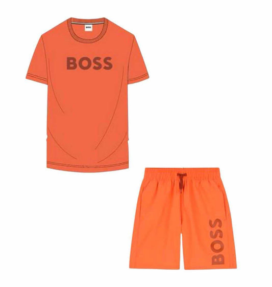 BOSS RED BRICK SWIM SHORT SET