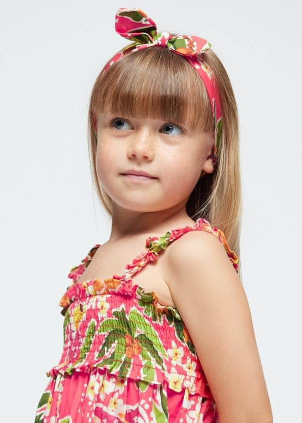 MAYORAL GRENADINE DRESS AND HEADBAND 3947