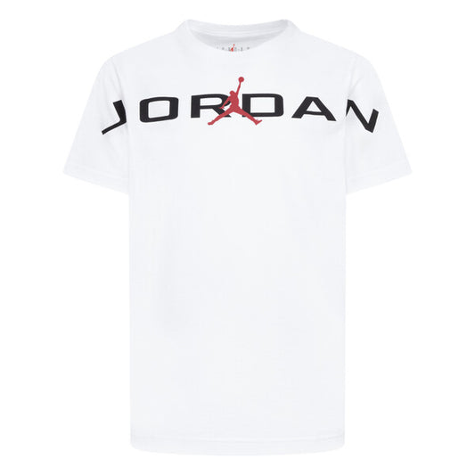 JORDAN WHITE BIG LOGO T SHIRT AIR STRETCH 95D628