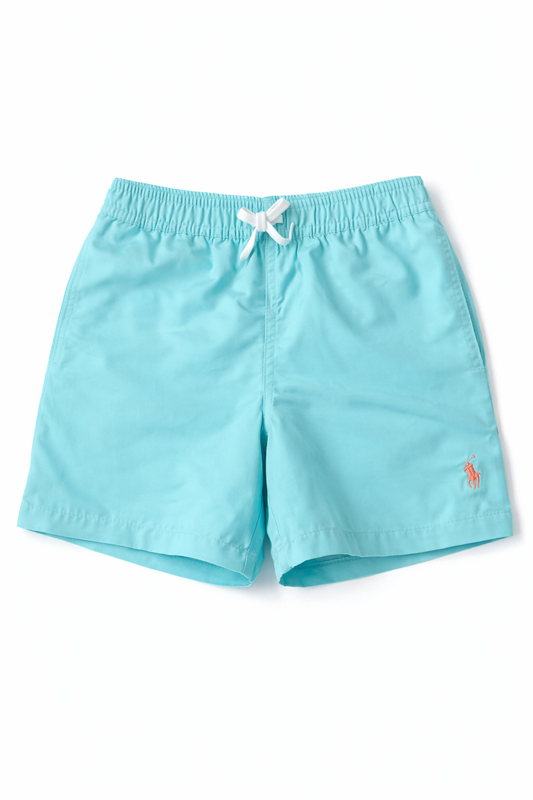 RALPH LAUREN BOY/TEEN AQUA SWIM SHORTS/TRUNKS 04015500