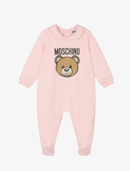 MOSCHINO KIDS PINK BABYGROW W/GIFTBOX MUY086