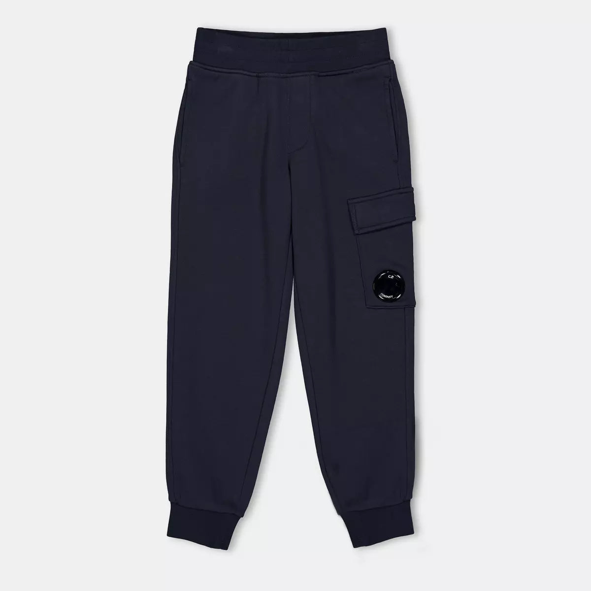 C.P.COMPANY BOYS DARK GREY JOGGING BOTTOMS COP002