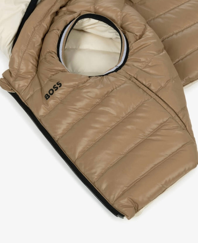 BOSS BEIGE BABY/TODDLER BODY WARMER J52474