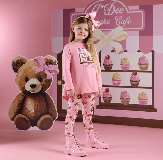 A DEE MISSY PINK CUP CAKE LEGGINGS SET W252509