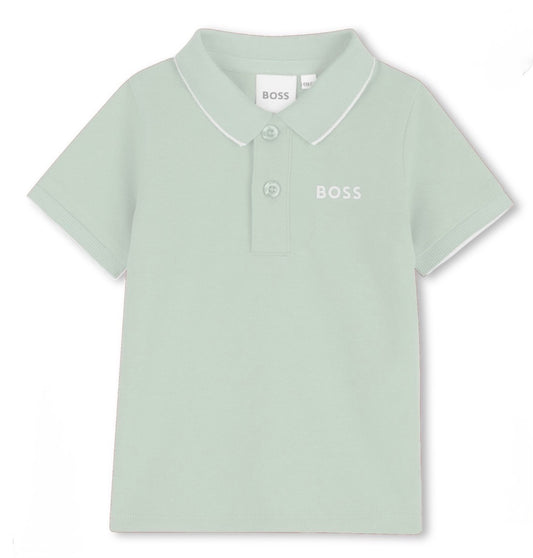 BOSS BABY/TODDLER SPROUT GREEN POLO SHIRT J52713