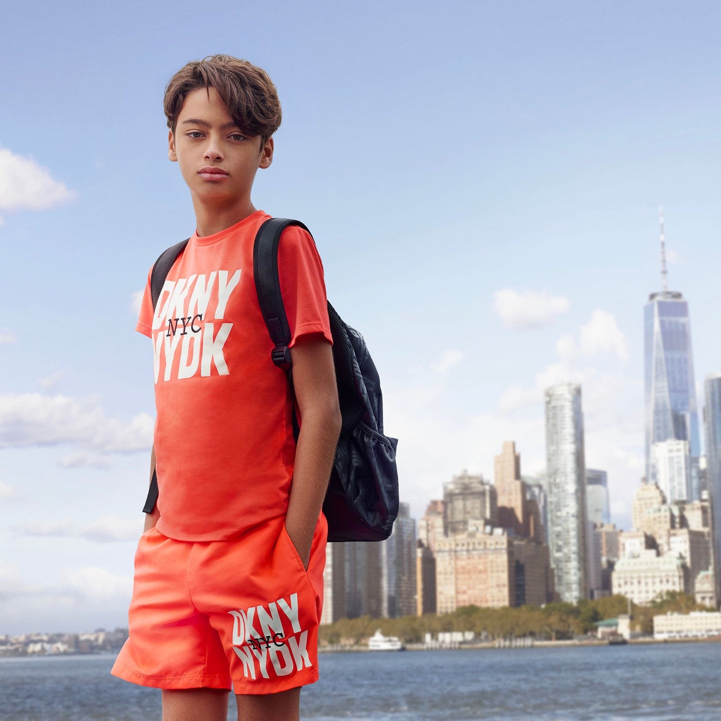 DKNY CORAL SWIM SHORTS SET