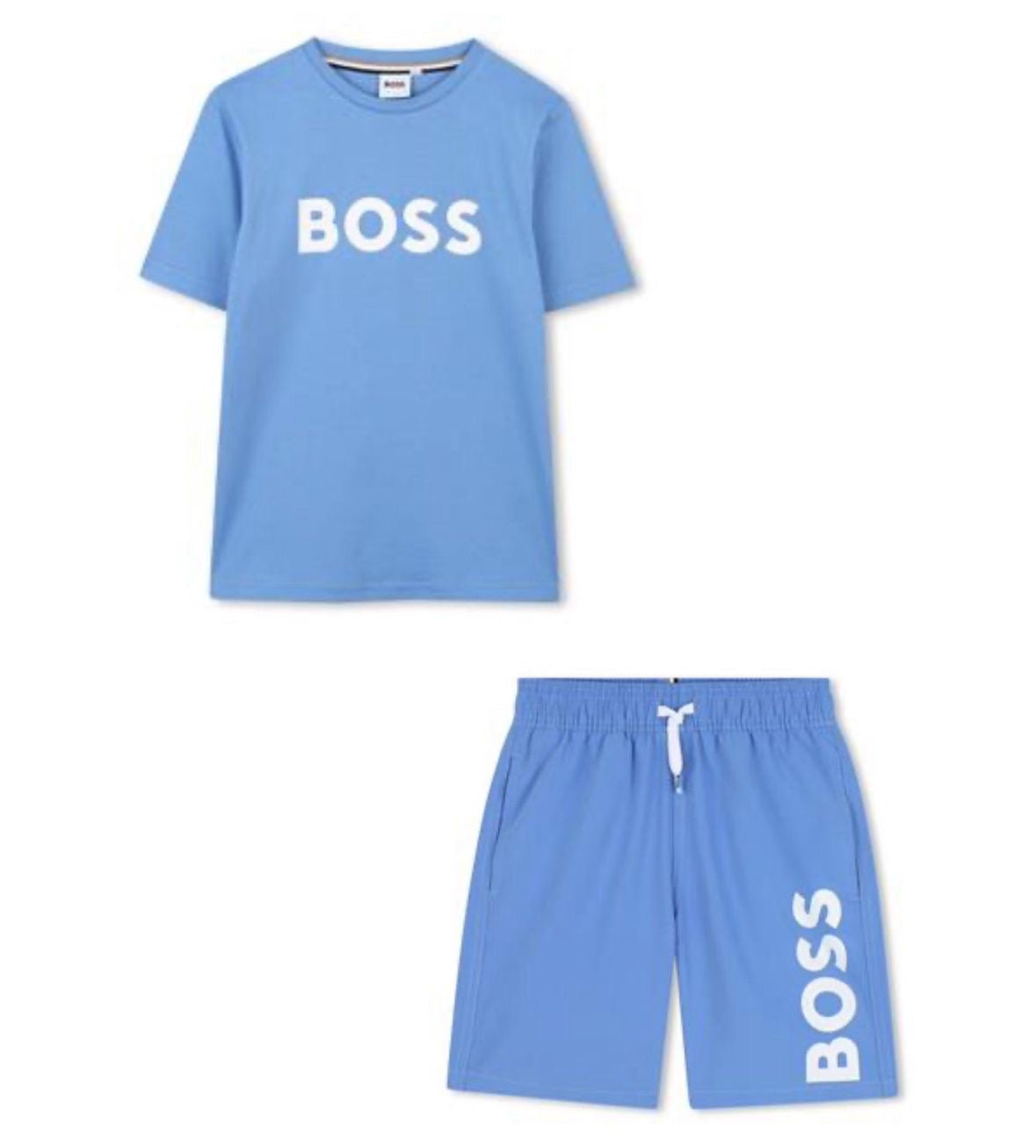 BOSS MID BLUE SWIMSHORTS SET