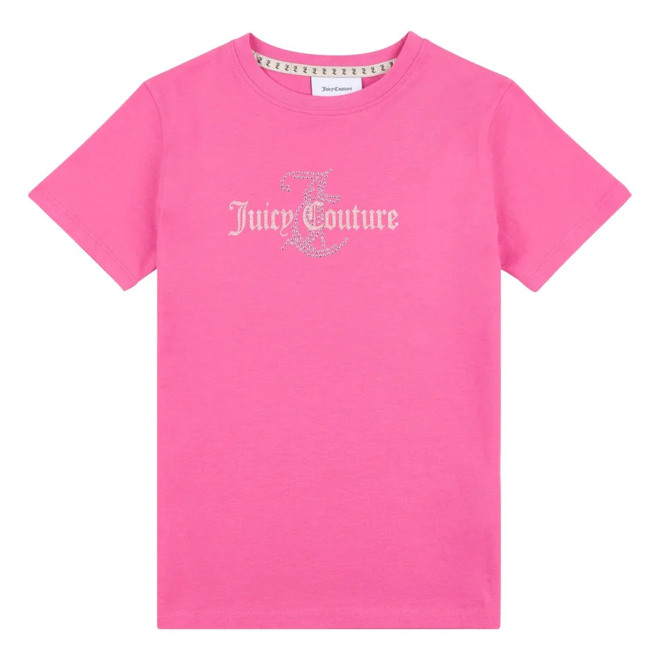JUICY COUTURE BRIGHT PINK T SHIRT PCZ Kids Designerwear