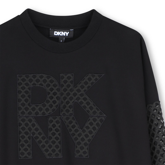 DKNY BLACK SWEATSHIRT & LEGGINGS SET D62906 D62885