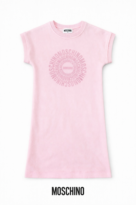 MOSCHINO GIRLS PINK DRESS HBV0EA