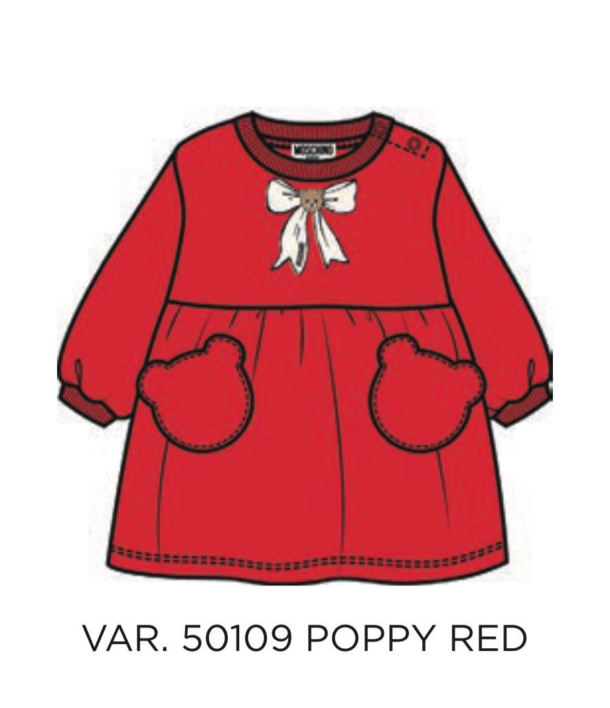 MOSCHINO BABY/TODDLER GIRLS RED DRESS MAV0CU