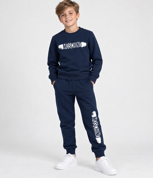 MOSCHINO NAVY BLUE TRACKSUIT HUK04M