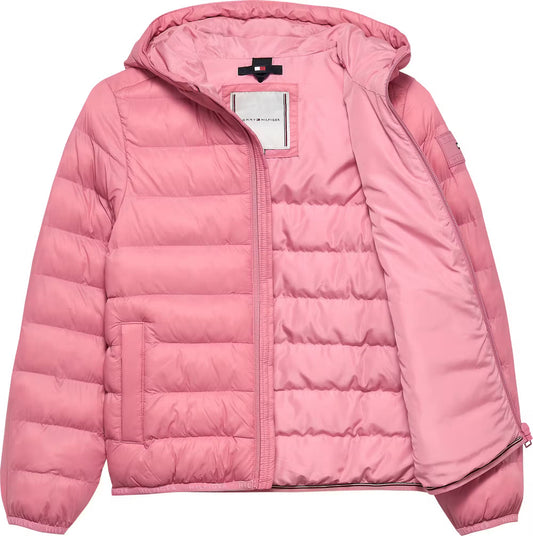 TOMMY HILFIGER GIRLS PINK DOWN JACKET KS00712