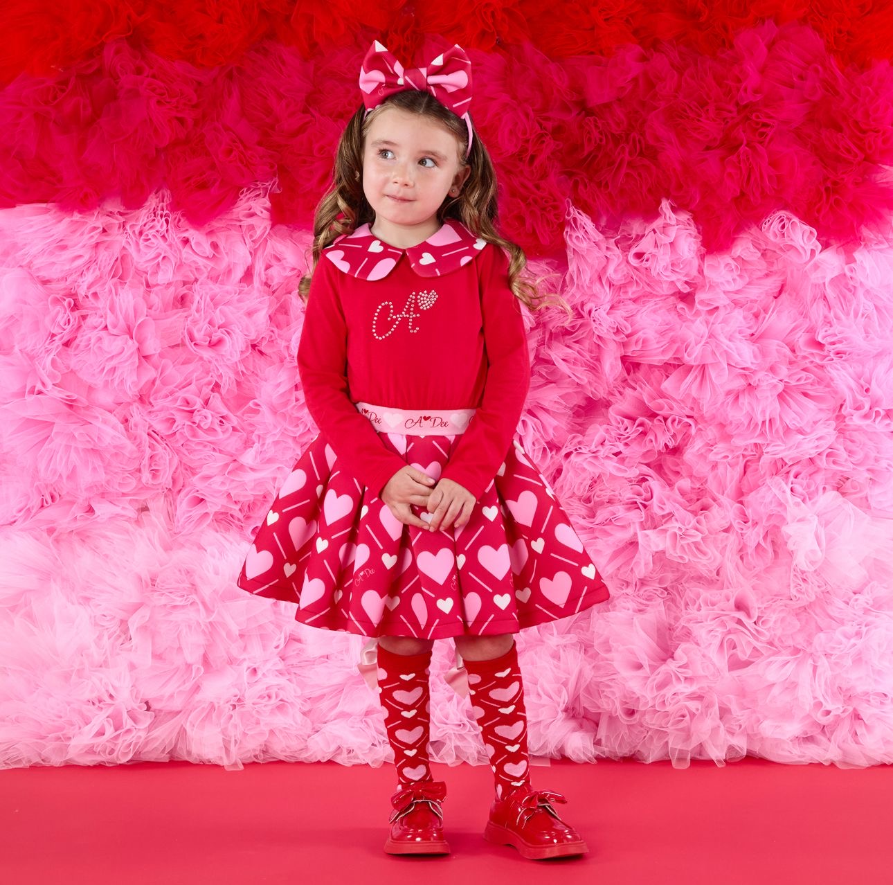 A DEE LARA RED HEART DRESS W251701