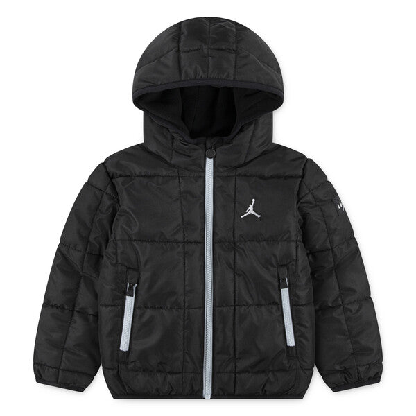 JORDAN BLACK PUFFER COAT 95F009