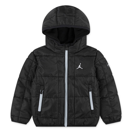 JORDAN BLACK PUFFER COAT 95F009