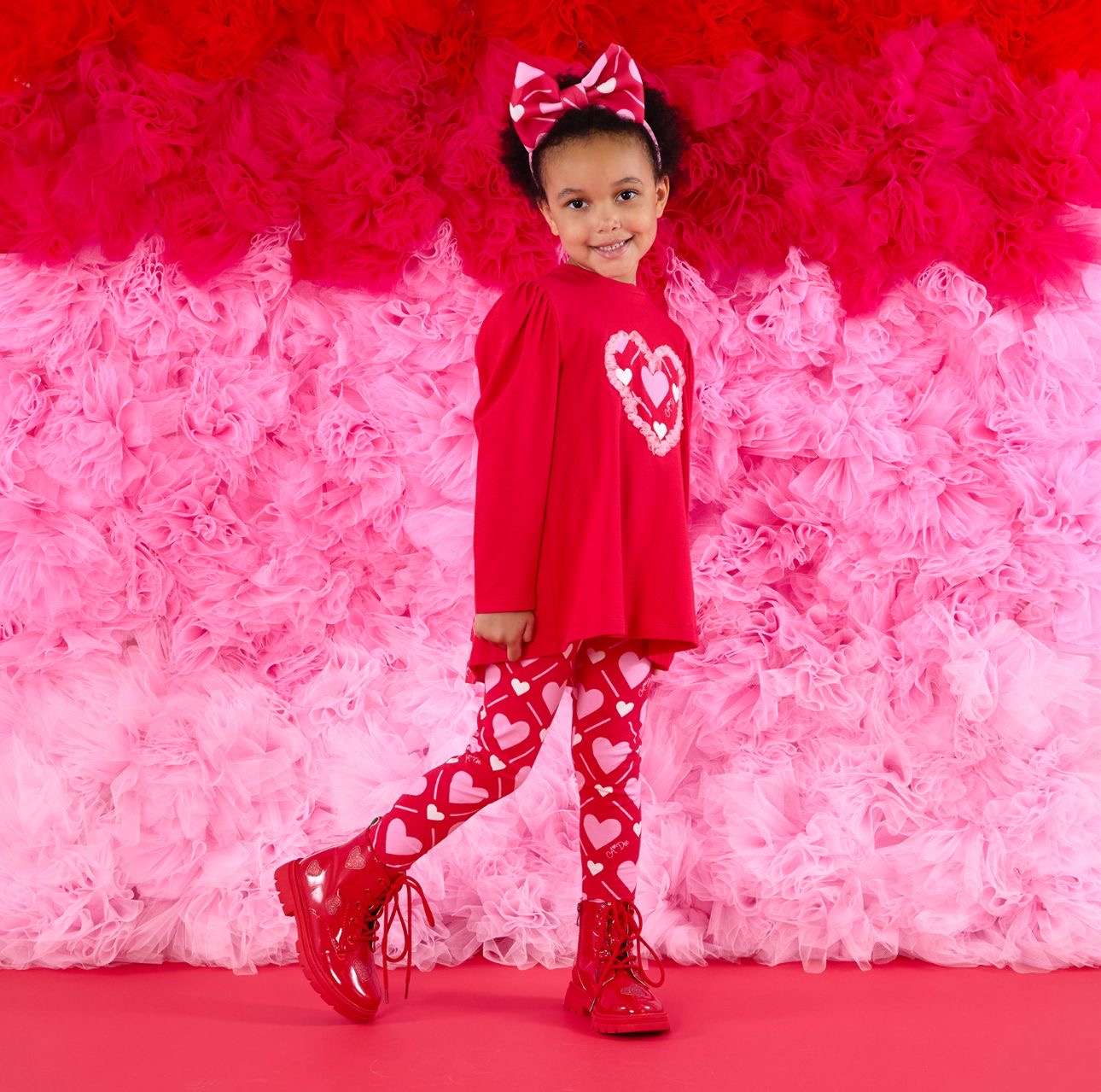 A DEE LOLA RED HEART LEGGINGS SET W251502