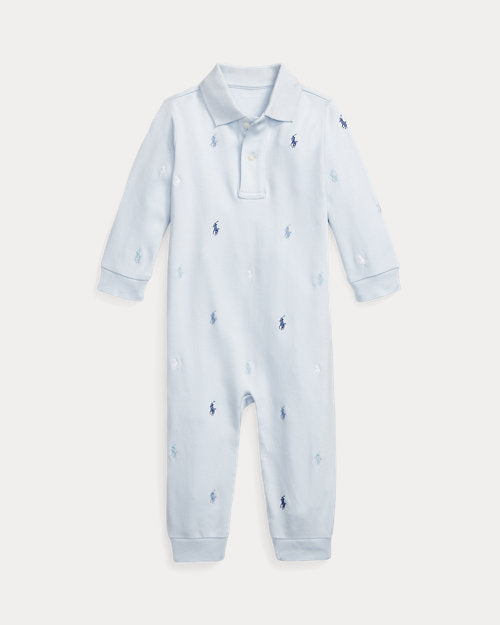 RALPH LAUREN BABY BLUE ALL IN ONE