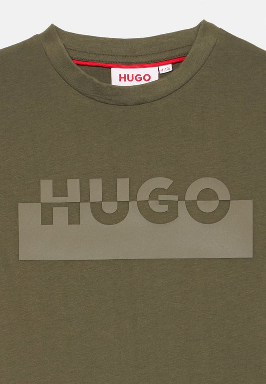 HUGO KHAKI BOYS T SHIRT G00433