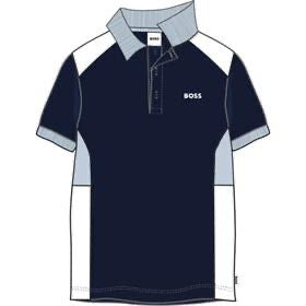 BOSS BOYS NAVY POLO SHIRT J52335