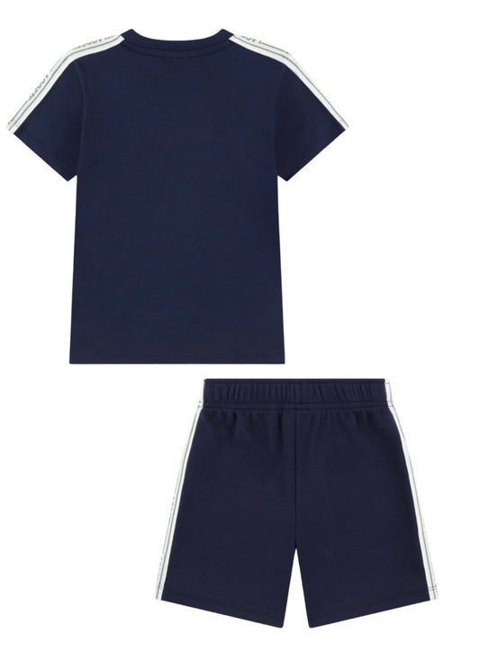 LACOSTE BOYS NAVY SHORTS & T SHIRT SET 847575-847577