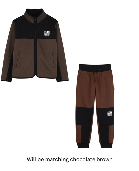 HUGO BOYS BROWN TRACKSUIT G01232/G01208