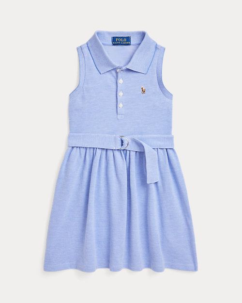 RALPH LAUREN TEEN GIRLS OXFORD BLUE POLO DRESS 966714