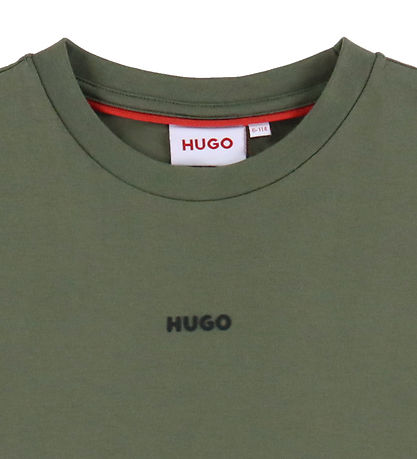 HUGO MAXI OLIVE GREEN BOYS T SHIRT G00434